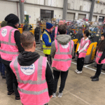 NET SWAP participants touring Tesco warehouse