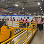 NET SWAP participants touring Tesco warehouse